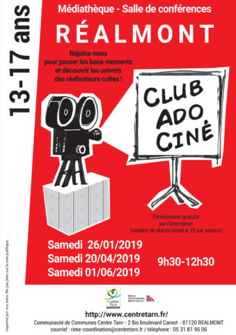 Affiche du Ciné Club Ados