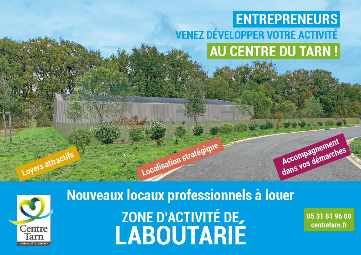 Nouveaux locaux professionnels à louer à Laboutarié